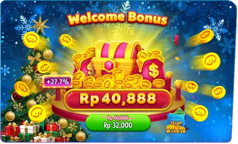 Welcome Bonus Rp 40,888